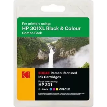 Originalus KODAK HP 2510 rašalas (2 vnt.) juodas + spalvotas CH563EE/CH564EE 550/330S, 15ml/18ml (185H030117)