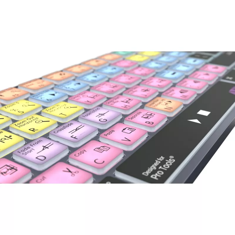 Klaviatūra LogicKeyboard LKB-PT-TM — pilno dydžio (100 %) belaidė Bluetooth QWERTZ vokiška, titano pilka
