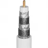 Goobay TV antenos laidas (135 dB tipas), 4x ekranuotas, 2 m, juodas – auksuotas, Koax lizdas > Koax kištukas (70367)