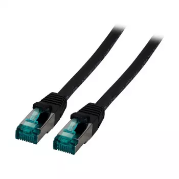 EFB-Elektronik RJ45 jungiamasis laidas Cat.6A S/FTP LSZH juodas 10m (MK6001.10B)
