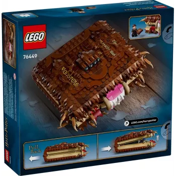 LEGO Harry Potter žaidimų rinkinys Pabaisų knyga 76449 – 518 dalių, 1 minifigūrėlė, pritvirtinami dantys