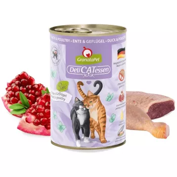 GRANATAPET DeliCATessen Antis ir paukštiena - šlapias kačių ėdalas - 400g