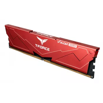 Team Group VULCAN FLRD532G6000HC30DC01, 32 GB, 2 x 16 GB, DDR5, 6000 MHz, 288-pin DIMM, Raudona