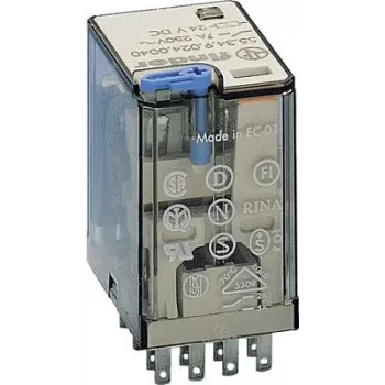 FINDER S.p.A. Miniatiūrinė pramoninė kištukinė relė 55.34.9.024.5090 (553490245090)