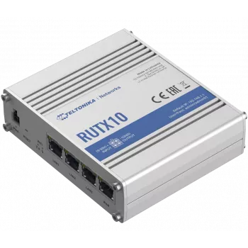 Teltonika RUTX10 belaidis maršrutizatorius Gigabit Ethernet dviejų juostų (2,4 GHz / 5 GHz) Baltas