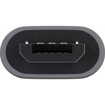 Goobay USB 2.0 Hi-Speed adapteris, pilkas – USB-C™ lizdas > USB 2.0 Micro kištukas (B tipas) (55553)