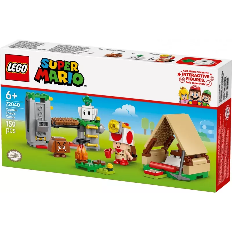LEGO Super Mario 72040 kapitono Toado stovyklos statybos rinkinys