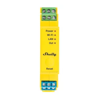 Shelly RGBWW Pro WiFi 5 kanalų DIN bėgio LED apšvietimo valdiklis