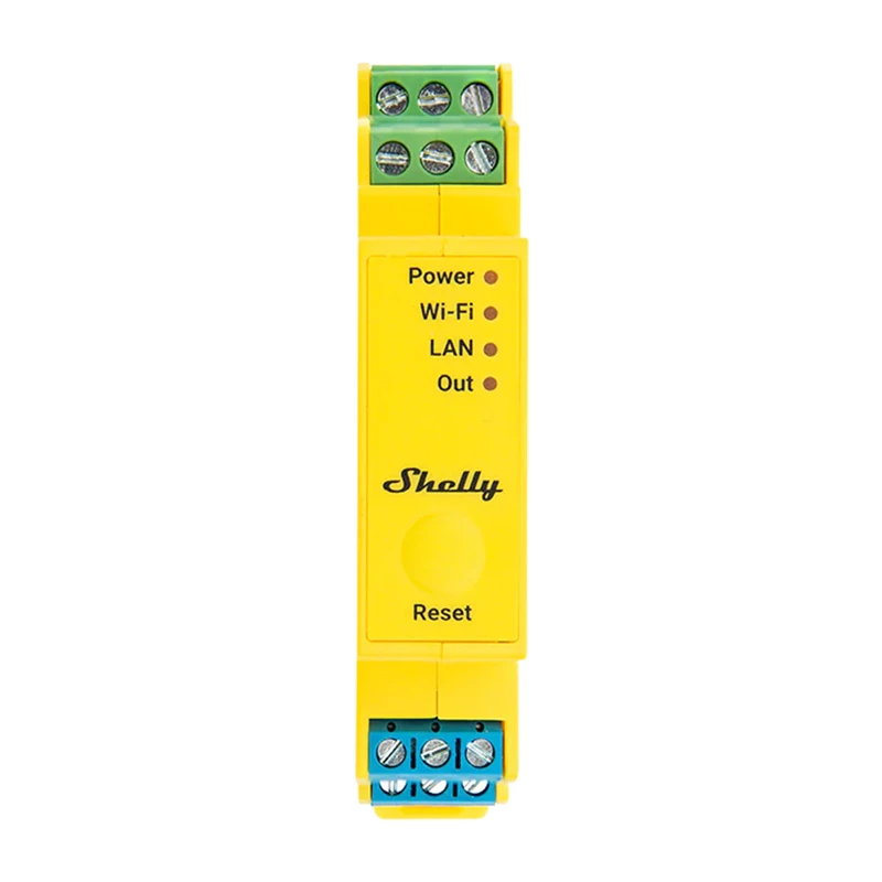 Shelly RGBWW Pro WiFi 5 kanalų DIN bėgio LED apšvietimo valdiklis