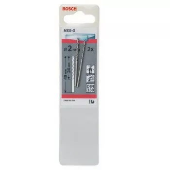 Gręžtuvas Bosch Metal HSS-G DIN 338, 2 mm