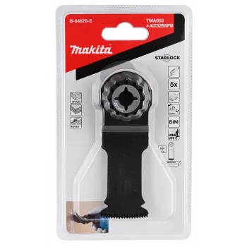 Makita B-64870-5 pjūklelių rinkinys įleidžiamajam pjovimui, bimetalis, 5 vnt.