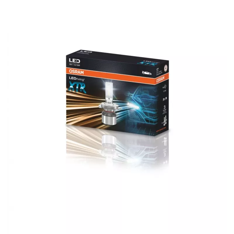 LED priekinių žibintų lemputės Ledvance LEDriving XTR H4 64193DWXTR, 2 vnt. komplektas