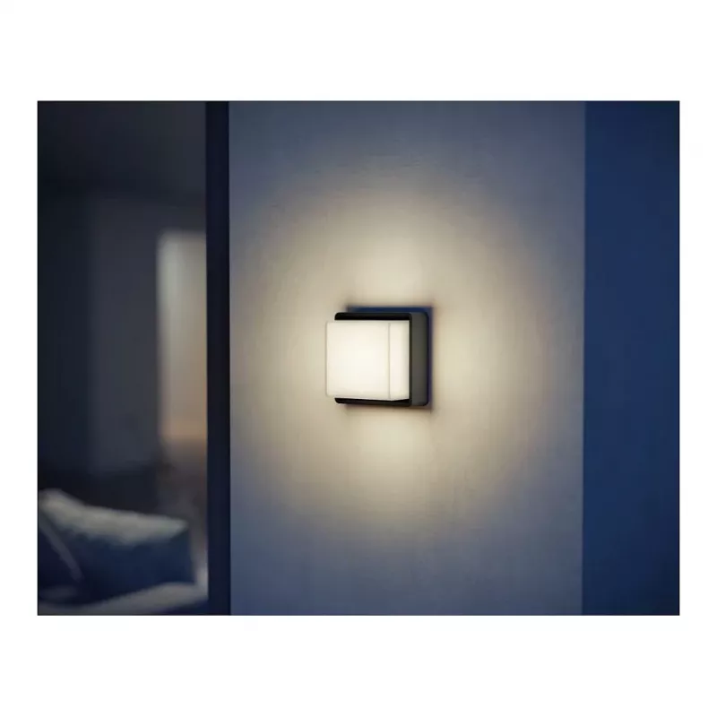 Lauko sieninis šviestuvas Steinel L 845 SC, LED nekeičiamas 9 W, antracitas, aliuminis/plastikas, 160°/5 m