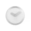 NeXtime klok 2615zi Focus, skersmuo 25 cm, sieninis, baltas/sidabrinis