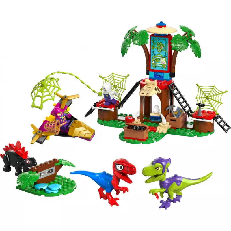 LEGO MARVEL 11200 Spidey ir Gobio raptorių mūšis prie medžio namelio būstinės