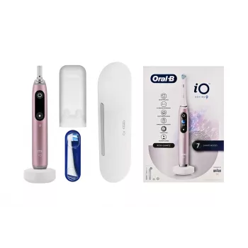 Oral-B iO9 Series 9 elektrinis dantų šepetėlis, rožinio kvarco spalva