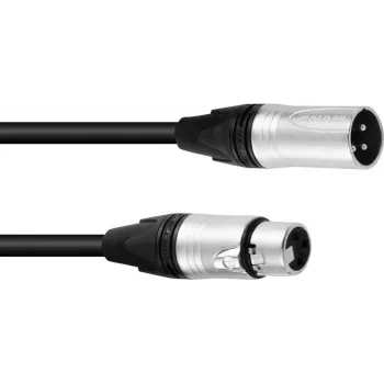 PSSO XLR kabelis 3 kontaktų, 1 m, Neutrik jungtys