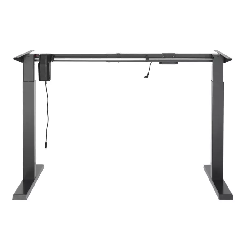 Ergo Office ER-433 reguliuojamo aukščio elektrinis darbo stalo rėmas, pilkas, iki 123 cm, 80 kg – be stalviršio, stovimam ir sėdimam darbui