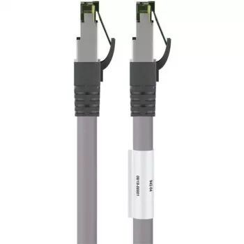 Goobay CAT 8.1 Patch Laidas, S/FTP (PiMF), Pilkas, 3 m - LSZH Halogen-Free, Varis AWG 24 (55138)