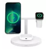 Belaidė įkrovimo stotelė Belkin BoostCharge Pro 3 viename, balta
