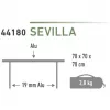 Staligentė High Peak Camping Table Sevilla 44180