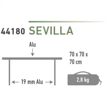 Staligentė High Peak Camping Table Sevilla 44180
