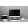 GEMBIRD MS-TABLE-GM-01 stiklinis monitoriaus stovas, juodas, 580×210×90 mm