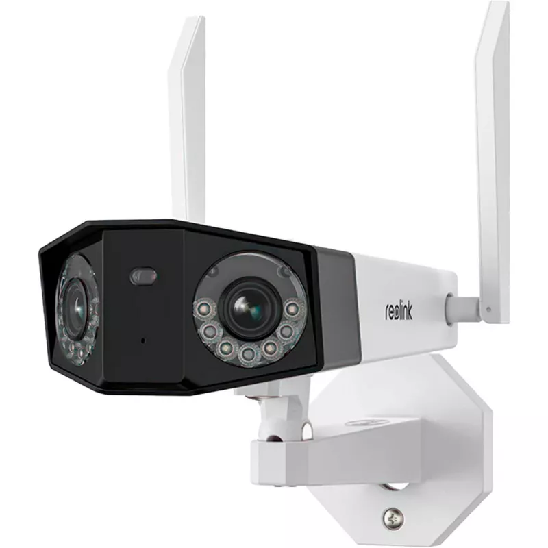 Reolink Duo Series W730 - 4K lauko Wi-Fi kamera, dvigubas objektyvas, 180° panoraminis vaizdas, asmens/transporto priemonės/gyvūno aptikimas