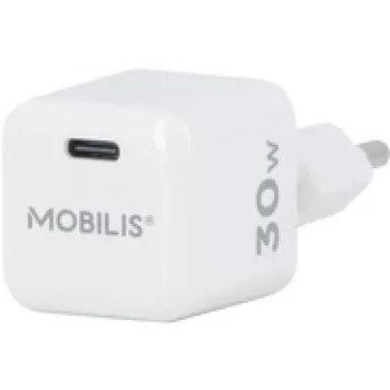 Mobilis Nano Wall Charger 30W USB-C GaN pagamintas Prancūzijoje (001383)