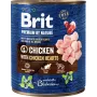 Brit Premium by Nature konservuotas šunų maistas: višta su širdelėmis, 800 g