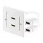 Wentronic Goobay HDMI™ sieninė dėžutė - 2 x HDMI™ A lizdas > 2 x HDMI™ A lizdas (51723)