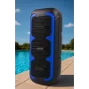 Nešiojamas stereo garsiakalbis SQUEAK SQ1009 – Bluetooth 5.3, 45W RMS, 10h baterija, FM, USB, AUX, LED, 1800 mAh, Juodas