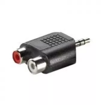3,5 mm adapteris VALUE 3,5 mm M į 2x RCA F