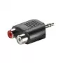 3,5 mm adapteris VALUE 3,5 mm M į 2x RCA F