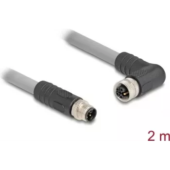 DeLOCK 80543 jutiklio / pavaros kabelis 2 m RST M12 pilkas