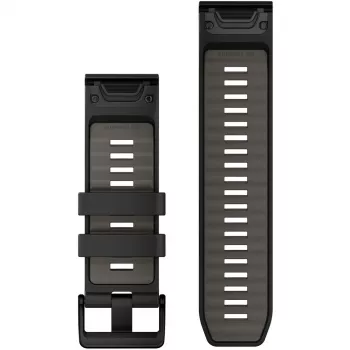 Garmin QuickFit 010-13393-00 juodai pilkas silikoninis dirželis 26 mm