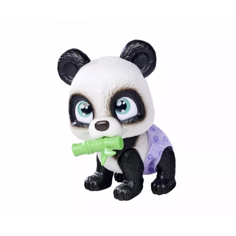 Simba 105950054 Pamper Petz Panda (apie 15 cm) – interaktyvus žaislinis gyvūnėlis su gėrimo ir šlapinimosi funkcija vaikams nuo 3 metų