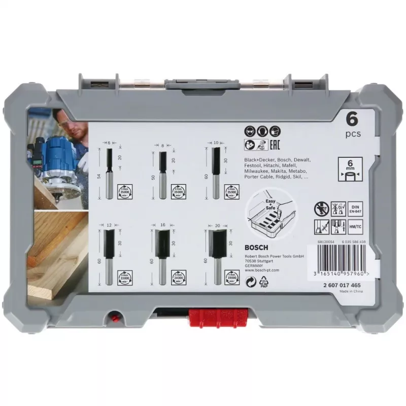 Bosch 2607017466 antgalių rinkinys, 6 vnt.