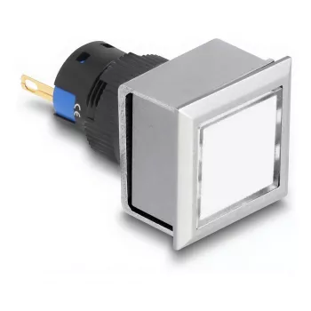 Pramoninis mašininis LED indikatorius DELOCK 22058 — 1 LED, IP40/IP65, AC 250V, 5A, 25×42×25 mm