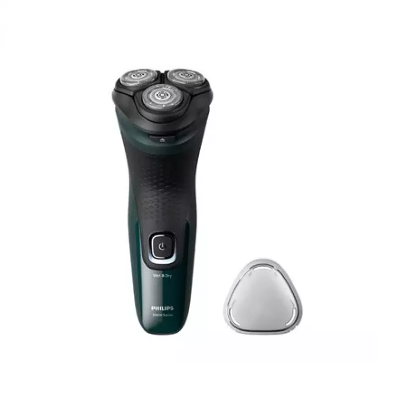Elektrinis rotacinis skustuvas Philips 3000X Series X3002/00 – 3 galvutės, šlapias ir sausas, belaidis, NiMH akumuliatorius, 40 min veikimo