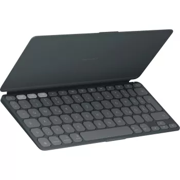 LOGITECH Keys-To-Go 2 für iPad, iPhone, Mac und Apple TV kabellose Tastatur Grafit