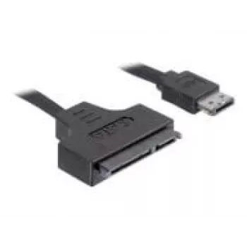 SATA kabelis DeLOCK ESATAP-100 0,5 m juodas