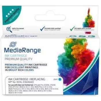 Kasetė MediaRange HP NR 951XL Chip & Ink Level Cyan
