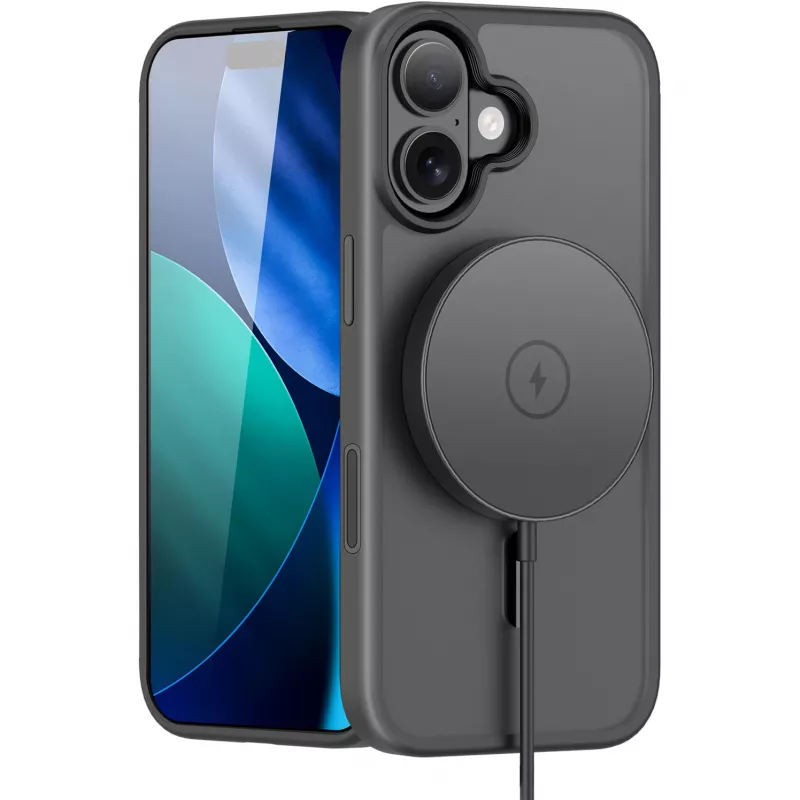 nevox StyleShell Invisio dėklas iPhone 17 6.3 suderinamas su MagSafe juodas (2542)