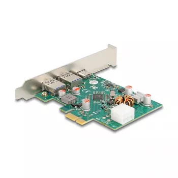 DeLOCK PCI Express x1 plokštė USB Type-C PD 30W 2x USB Type-A 5Gbps