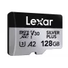 „Lexar 128GB UHS-I MicroSDXC Professional SILVER PLUS“ – atminties kortelė