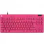 Logitech G PRO X TKL RAPID klaviatūra žaidimams USB QWERTY rožinė be skaičių bloko
