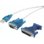 Serijinis kabelis Renkforce RF-4222053 USB Type-A DB-25 juodas 0.4 m