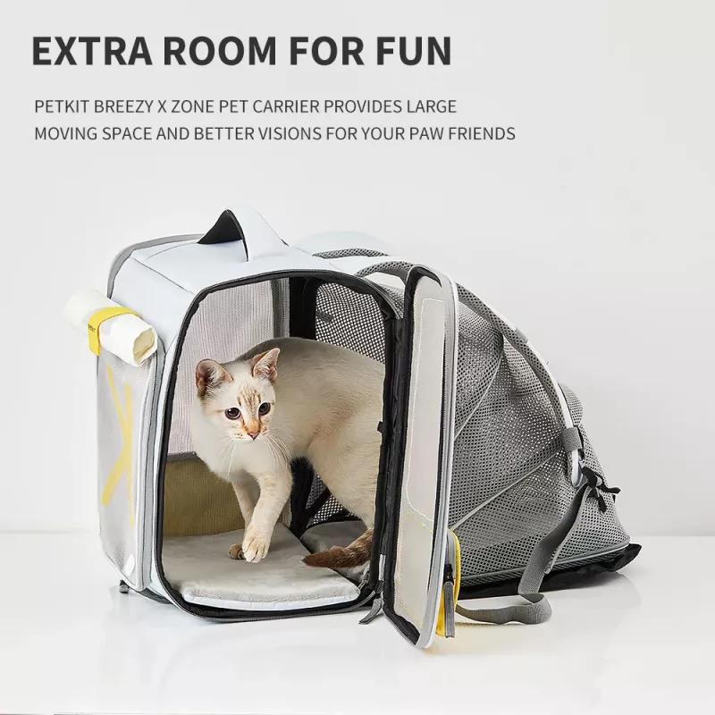 PETKIT Breezy xZone Kuprinė Katėms Pilka