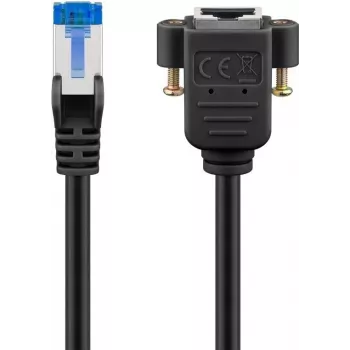 Goobay CAT 6A prailginimo kabelis, S/FTP (PiMF), juodas (65642)